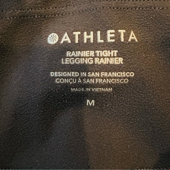 Athleta Women’s Rainier High Rise Legging in Black Size Medium - Picture 9 of 10